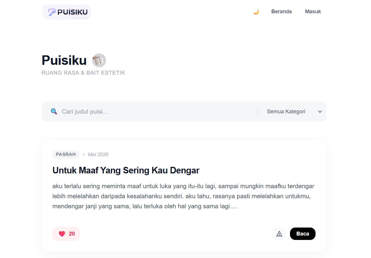 Website Puisiku